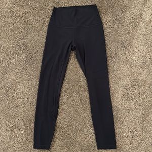 black lululemon align leggings size six